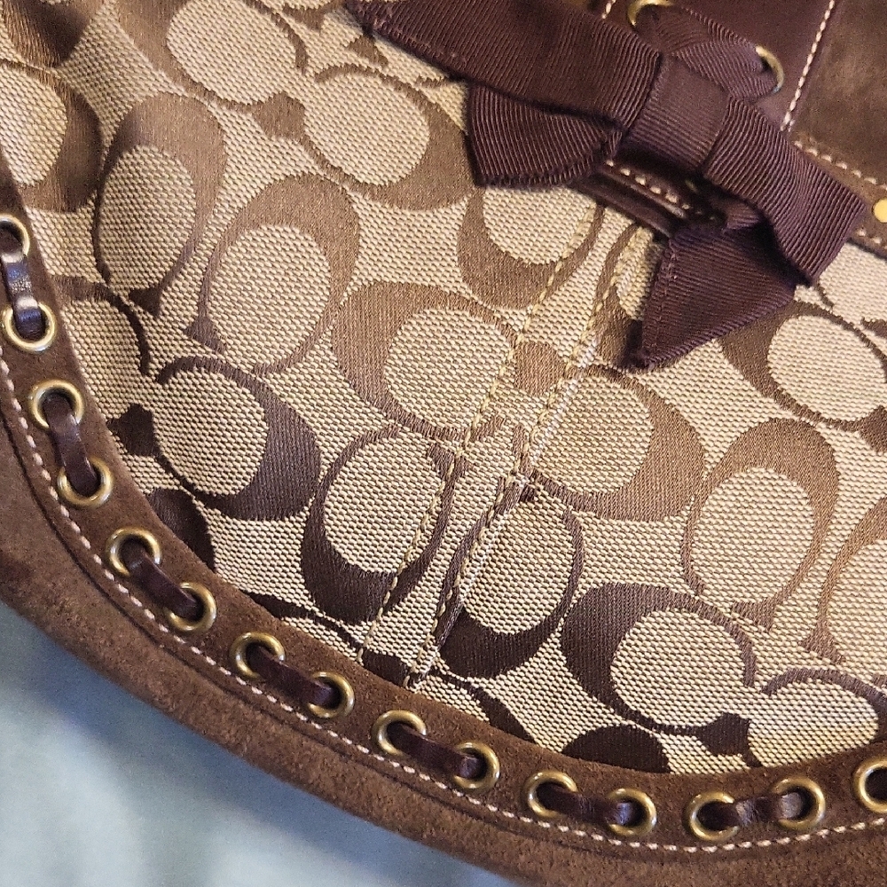 Coach Brown and Tan Women's Bag - Picture 13 of 13